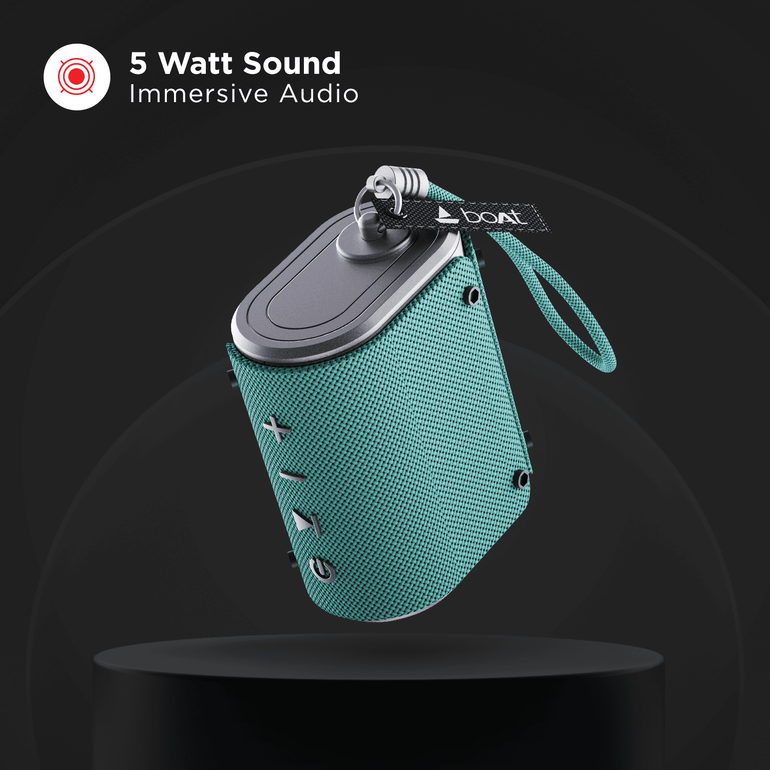 boAt Stone Grenade Rtl | Bluetooth Speakers with 1.75” Full-range Drivers, High Fidelity Stereo Sound, Up to 7hrs Nonstop Playback