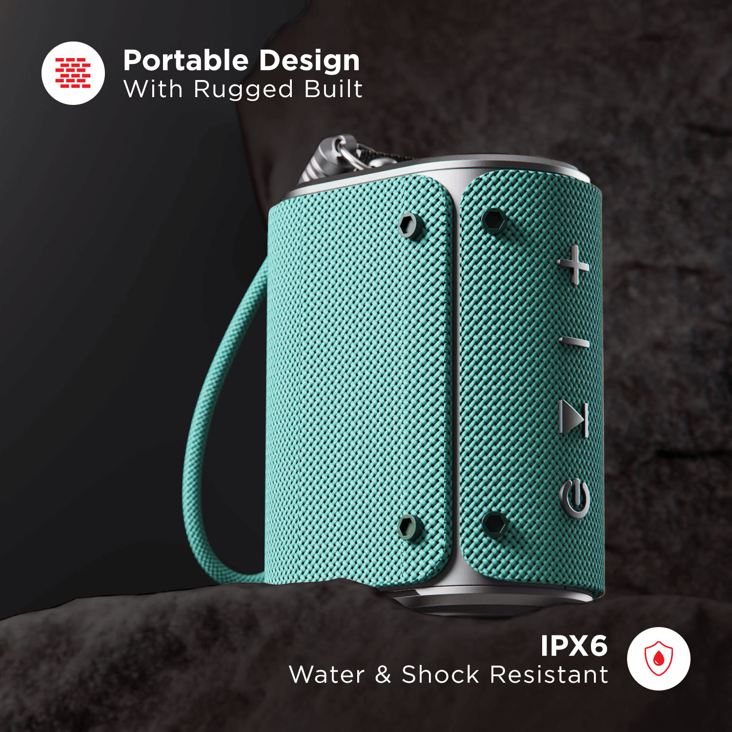 boAt Stone Grenade Rtl | Bluetooth Speakers with 1.75” Full-range Drivers, High Fidelity Stereo Sound, Up to 7hrs Nonstop Playback
