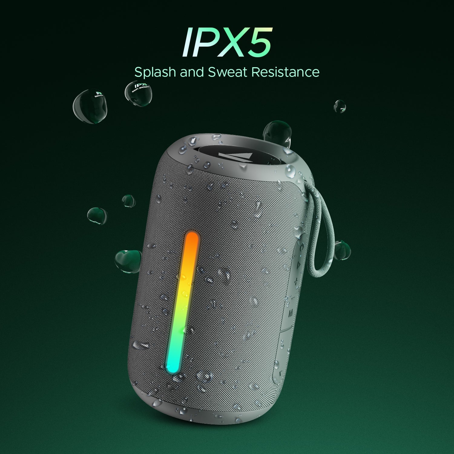 boAt Stone 358 Pro | Portable Bluetooth Speaker with 14W boAt Signature Sound, RGB LED Design, 12 Hours Playback