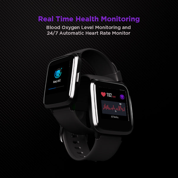 boAt Watch Storm Black Panther Marvel Edition | Smart Watch with 1.3" (3.3 cm) Full Touch Curved Display, Health Monitoring, Daily Activity Tracker