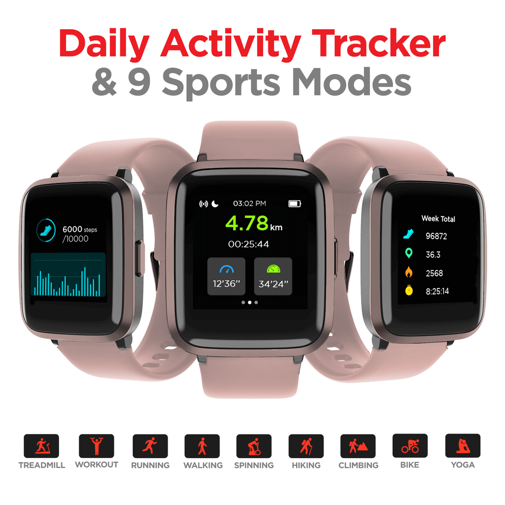 boAt Storm RTL | Fitness & Activity Tracker Smart Watch with 1.29" (3.3 cm) Curved Color Display, SpO2 Sensor and 8 Active Sports Mode