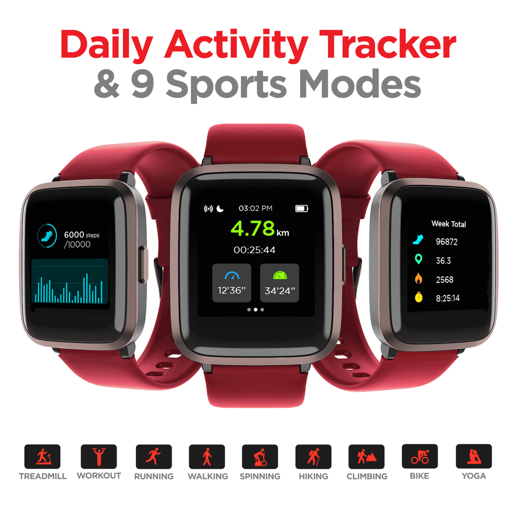 boAt Storm RTL | Fitness & Activity Tracker Smart Watch with 1.29" (3.3 cm) Curved Color Display, SpO2 Sensor and 8 Active Sports Mode