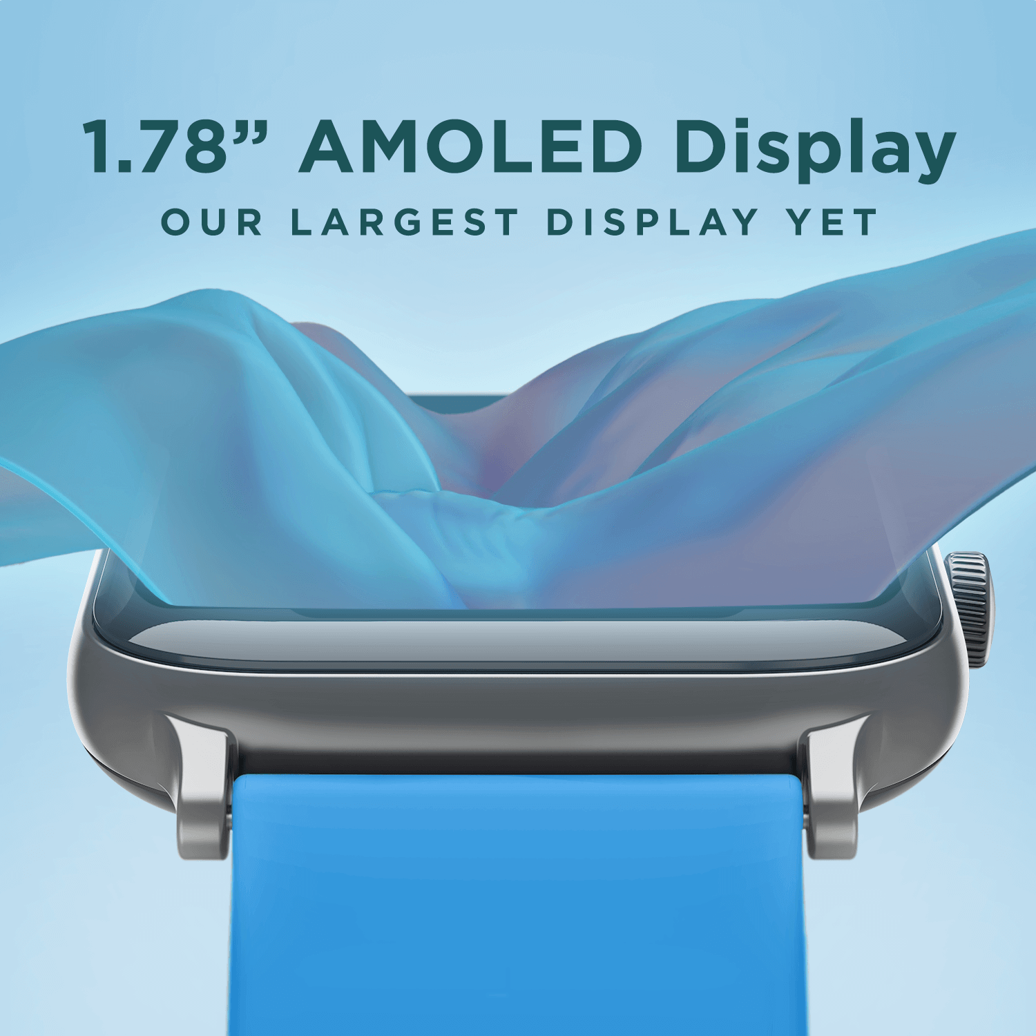 boAt Cosmos | Biggest 1.78" (4.52cm) AMOLED Display Smartwatch with 60hz Refresh Rate, 700+ Active Modes, 10 Day Battery Life, HR & SpO2 Monitoring, IP68 Dust and Water Resistance