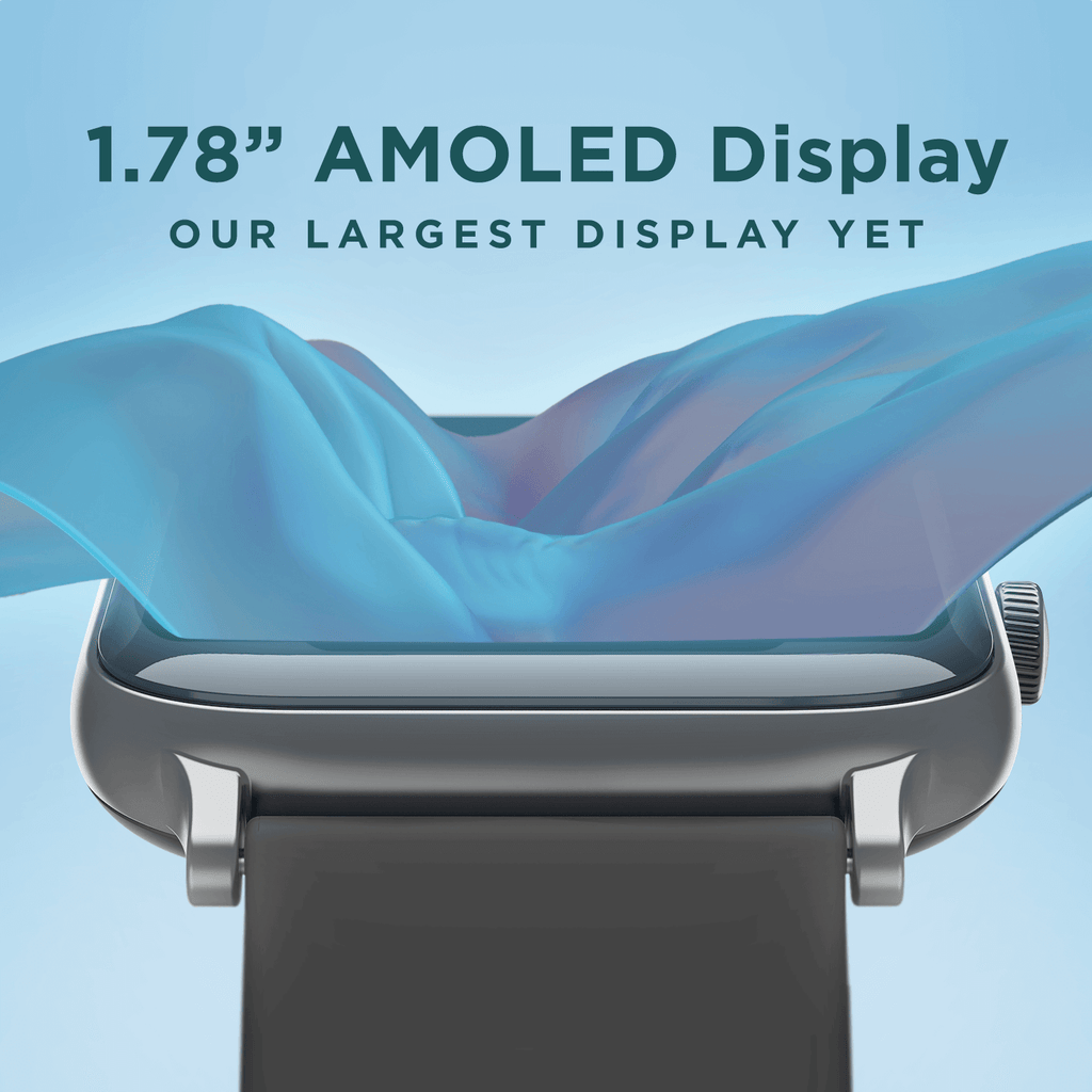 boAt Cosmos | Biggest 1.78" (4.52cm) AMOLED Display Smartwatch with 60hz Refresh Rate, 700+ Active Modes, 10 Day Battery Life, HR & SpO2 Monitoring, IP68 Dust and Water Resistance