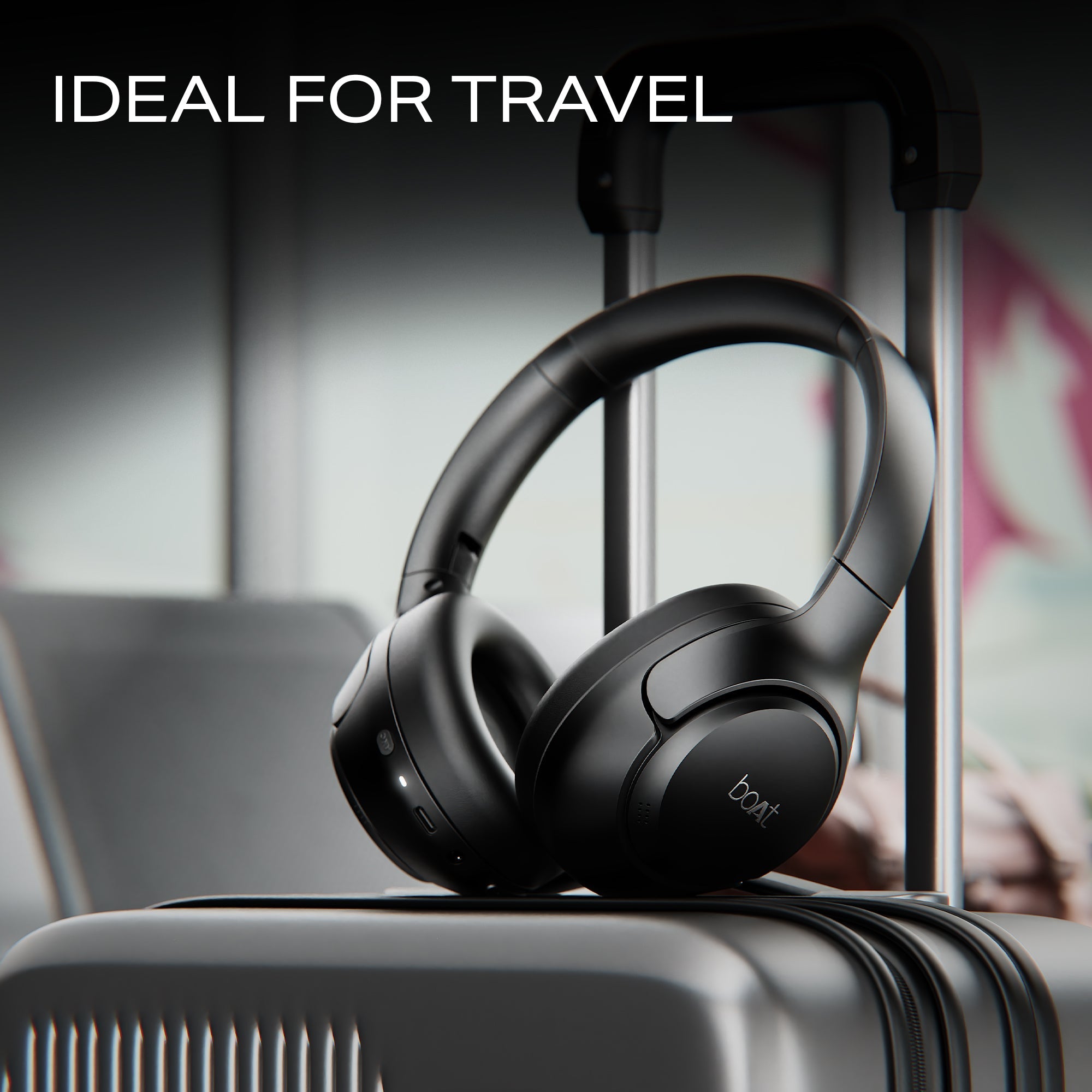 boAt Rockerz 551 ANC Pro | Wireless Headphone with 42dB Hybrid Adaptive ANC, 72 Hours Playtime, Dual Mics with ENx™ Tech