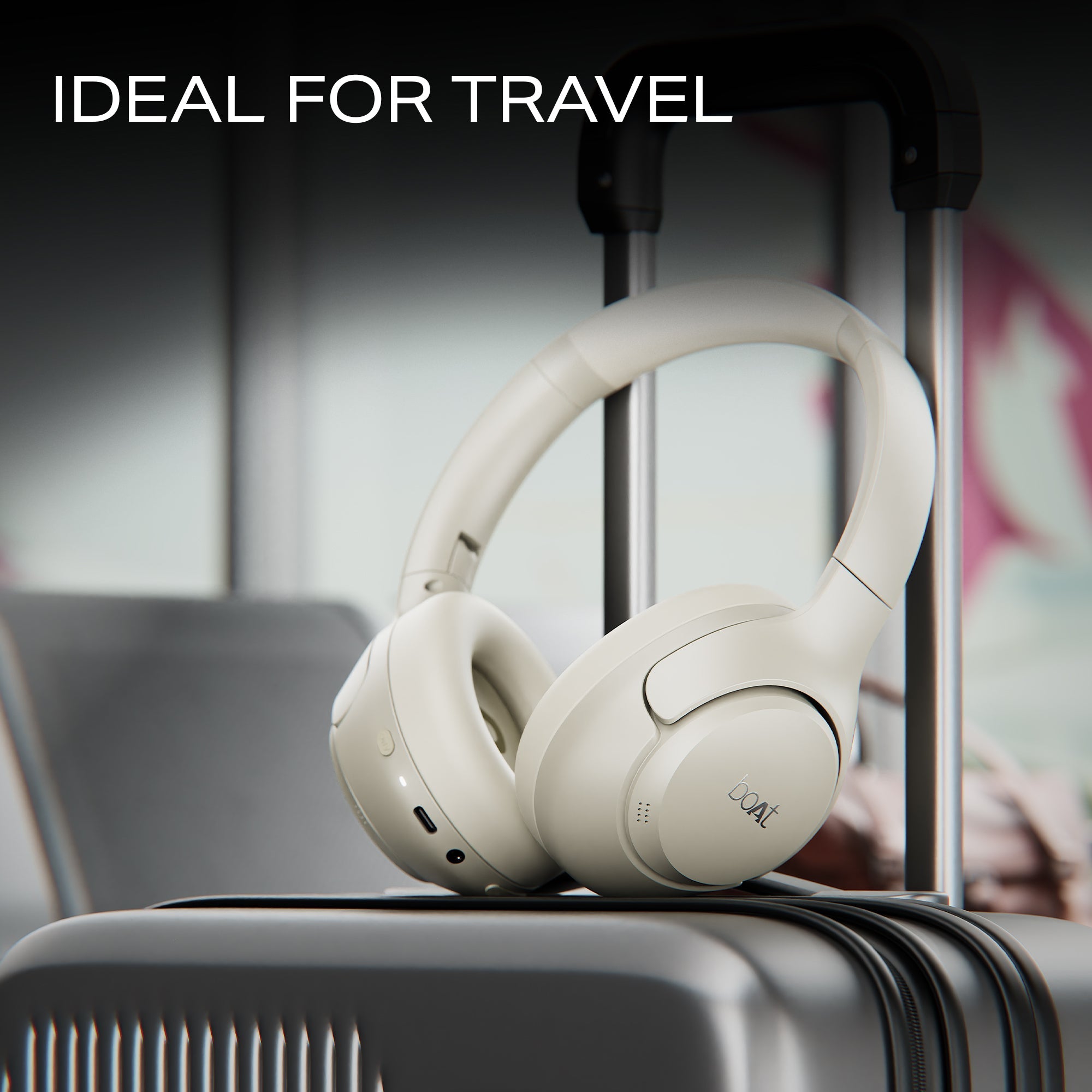 boAt Rockerz 551 ANC Pro | Wireless Headphone with 42dB Hybrid Adaptive ANC, 72 Hours Playtime, Dual Mics with ENx™ Tech