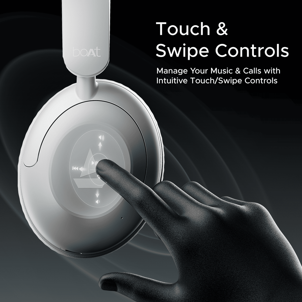 boAt Rockerz 650 Pro | Wireless Headphone with 80 Hours Playback, Dolby Audio, Touch & Swipe Controls