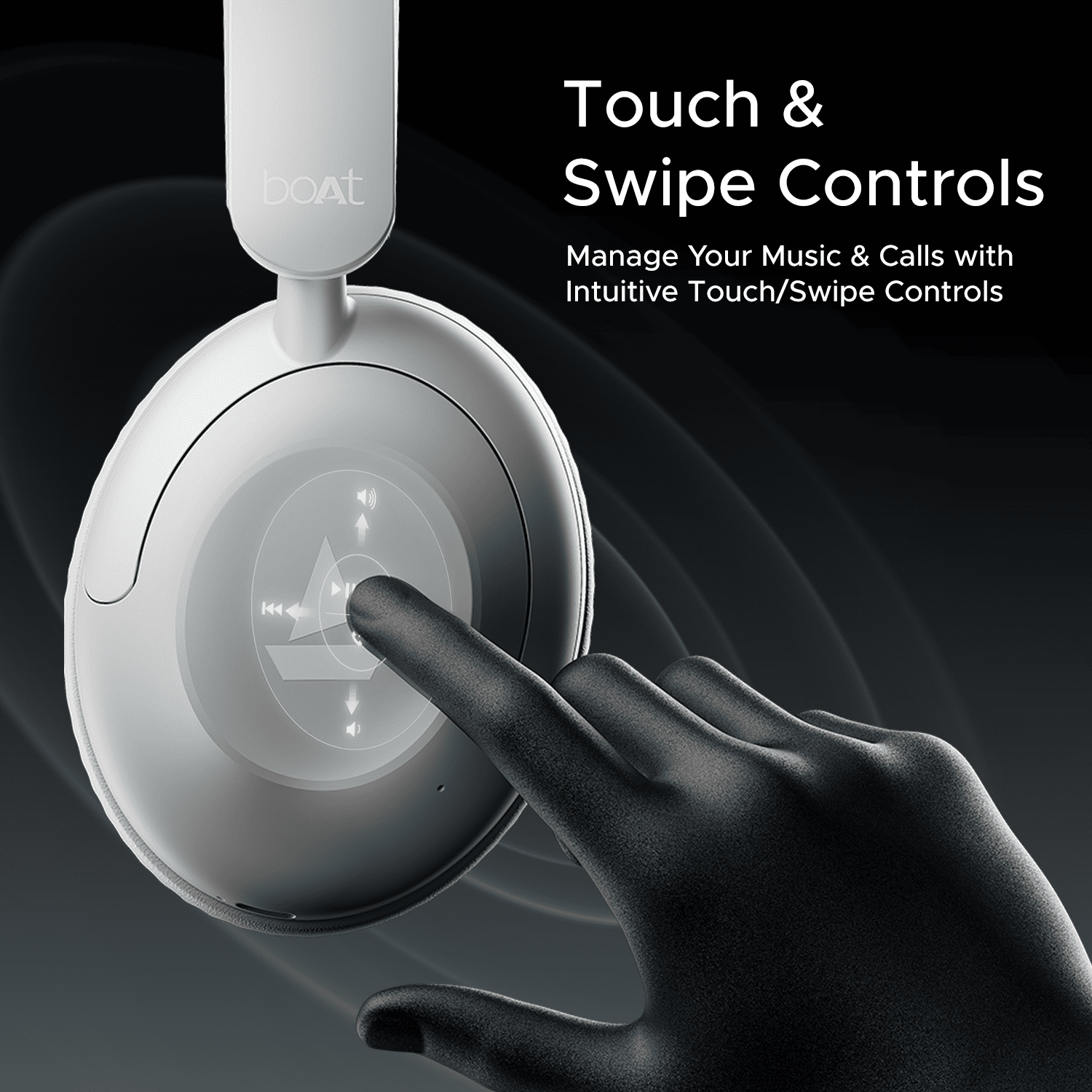 boAt Rockerz 650 Pro | Wireless Headphone with 80 Hours Playback, Dolby Audio, Touch & Swipe Controls