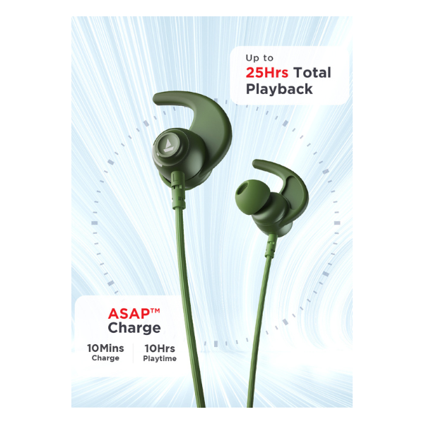 boAt Rockerz 260 | Wireless Bluetooth Earphone with Insta Wake N' Pair, Quad Mics with ENx Technology & ASAP™ Charge