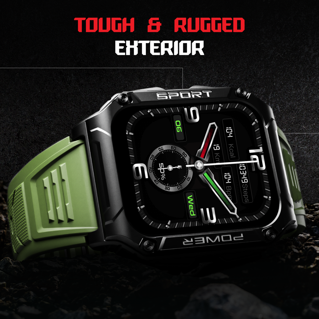 boAt Wave Armour 2 | Smartwatch with Bluetooth Calling, 1.96" (4.97cm) HD Display, 100+ Sports Mode, Up to 25 Days Battery