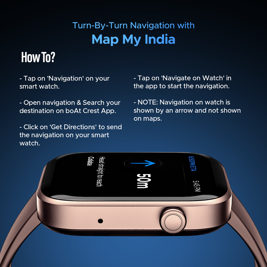 boAt Wave Astra 3 | Smartwatch with built-in Map Navigation 1.83" HD Display, BT Calling, Powered by Crest+ OS, 700+ Active Mode