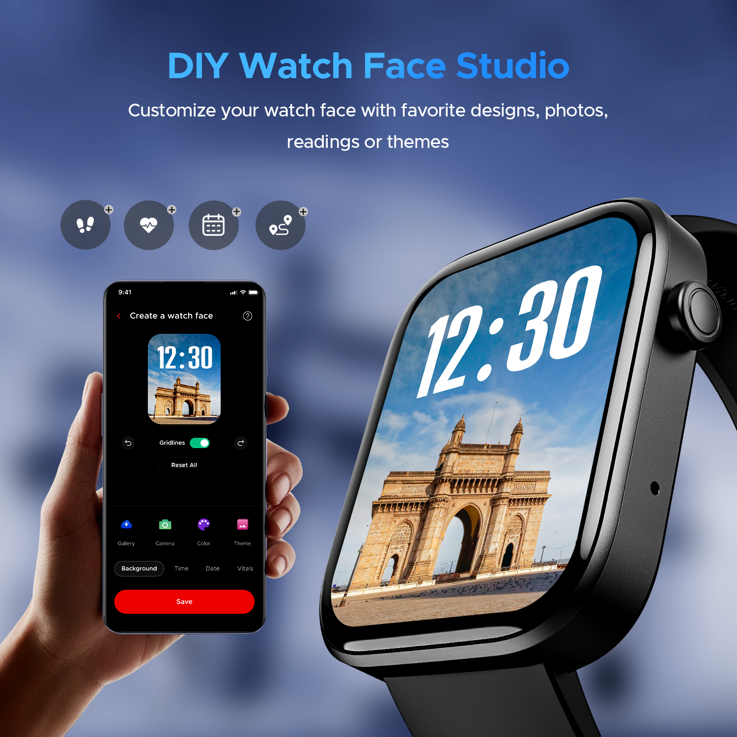 boAt Wave Astra 3 | Smartwatch with 1.83" HD Display, Turn-By-Turn Navigation, BT Calling, Powered by Crest+ OS
