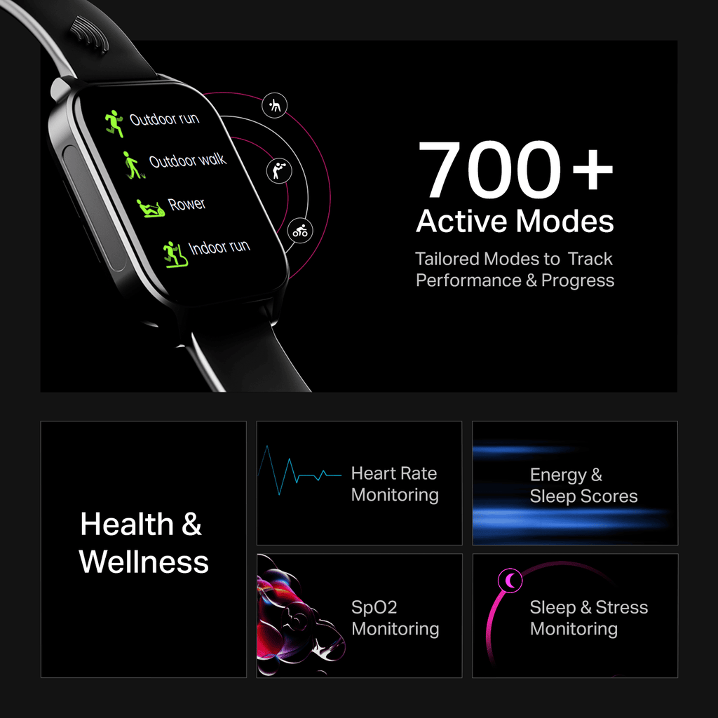 boAt Wave Fortune | NFC Tap & Pay Smartwatch 1.96" HD Display, 100+ Sports Modes & Custom Watch Faces