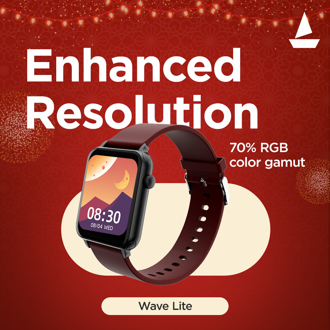 boAt Wave Lite | Smartwatch with 1.69" (4.29 cm) HD Display, Health Monitors, 100+ Watch Faces, 10 Active Sports Modes