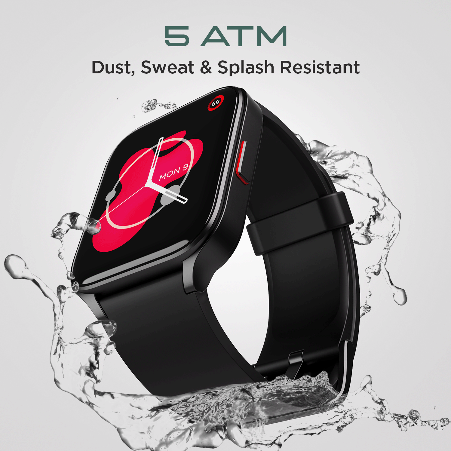 boAt Wave Max | Premium Smartwatch with 1.78" (4.52 cm) AMOLED Display, 100+ Sports Modes, Heart Rate & SpO2 Monitor, 5ATM Water Resistance, Free Wireless Dock Charger