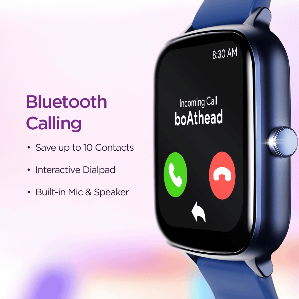 boAt Wave Smart Call | Premium BT Calling Smartwatch with 1.69" (4.29 cms) HD Display, 600+ Custom Watch Faces, Live Cricket Scores, Save up to 10 Contacts