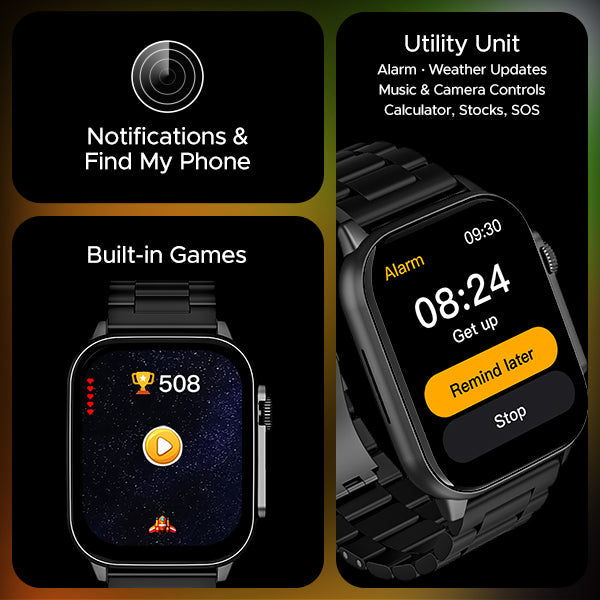 boAt Wave Vivid | Premium 2.0" (5.08 cm) AMOLED Display Smartwatch with BT Calling, 100+ Sports Modes, SpO2 Measurement