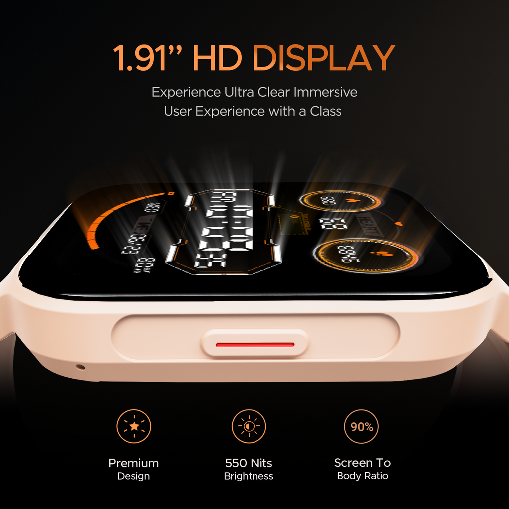 boAt Xtend Call Plus | 1.91" (4.85 cm) Largest Display Smartwatch, BT Calling, ENx™ Algorithm, Bilingual, 100+ Sports Mode