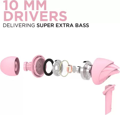 Bassheads 110 | Wired Earphones comes with 10mm Driver, Hawk Inspired Design, Powerful Bass, Stereo In-Line Microphone