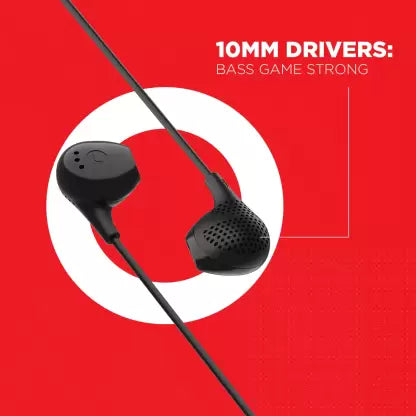 boAt Bassheads 104 | Wired Earphones with 10mm drivers, Absolute Experience, Immersive Audio, Lightweight Design