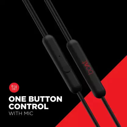 boAt Bassheads 104 | Wired Earphones with 10mm drivers, Absolute Experience, Immersive Audio, Lightweight Design
