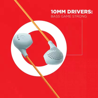 boAt Bassheads 104 | Wired Earphones with 10mm drivers, Absolute Experience, Immersive Audio, Lightweight Design