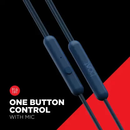boAt Bassheads 104 | Wired Earphones with 10mm drivers, Absolute Experience, Immersive Audio, Lightweight Design