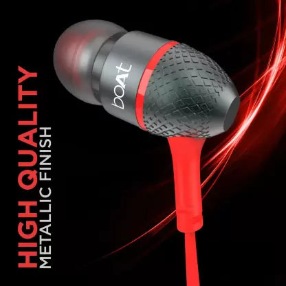 Bassheads 225 | Wired Earphone having 10mm Driver, Passive Noise Cancellation, Polished Metal Design, Hands-free communication