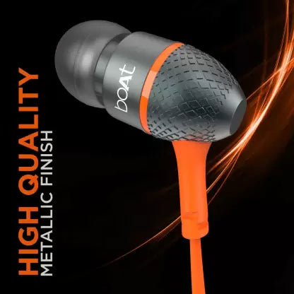 Bassheads 225 | Wired Earphone having 10mm Driver, Passive Noise Cancellation, Polished Metal Design, Hands-free communication