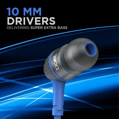 Bassheads 228 | Wired Earphones with Poweful 10mm Driver, Passive Noise Cancellation, Polished metal design