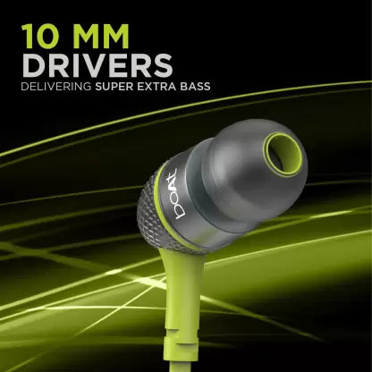Bassheads 225 | Wired Earphone with Carry Case, Passive Noise Cancellation, Super Extra Bass