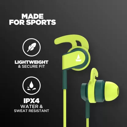 boAt Bassheads 242 | Wired Earphone with Durable Coated Cable, 10mm Dynamic Driver, IPX4 Water Resistant