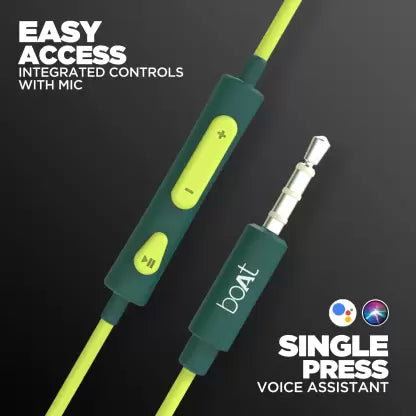 boAt Bassheads 242 | Wired Earphone with Durable Coated Cable, 10mm Dynamic Driver, IPX4 Water Resistant