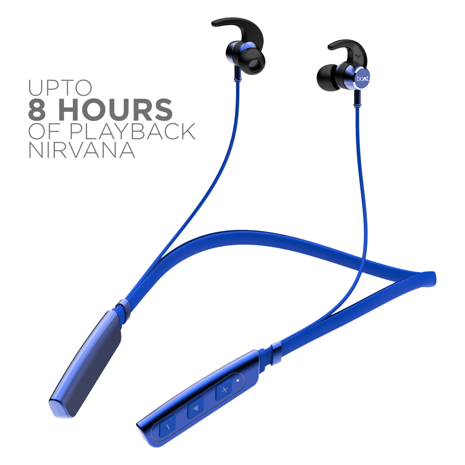 boAt Rockerz 238 | Bluetooth Stereo Wireless Earphone with Up to 8 Hours of Uninterrupted Music, Fast Charging, IPX5 sweat and water resistance
