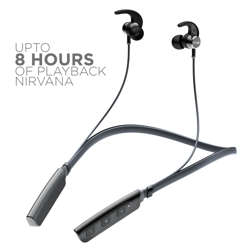 boAt Rockerz 238 | Bluetooth Stereo Wireless Earphone with Up to 8 Hours of Uninterrupted Music, Fast Charging, IPX5 sweat and water resistance