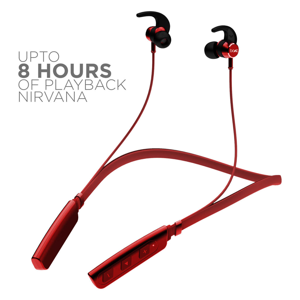 boAt Rockerz 238 | Bluetooth Stereo Wireless Earphone with Up to 8 Hours of Uninterrupted Music, Fast Charging, IPX5 sweat and water resistance
