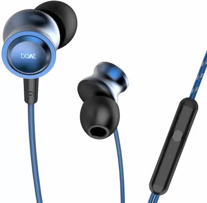 boAt Bassheads 152 | Wired Earphone with Premium HD Sound, Angled Headphone Jack, Super Extra Bass, Active Voice Assistant