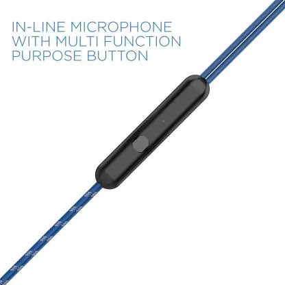 Bassheads 172 | Wired Earphone with Integrated Music Control, 10mm Dynamic Driver, Braided Cable, Premium Metallic Finish
