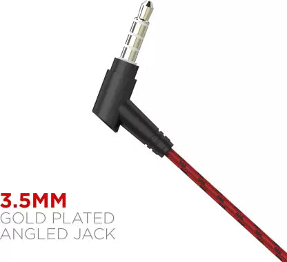 Bassheads 182 | In-Ear Wired Earphone with 10mm Driver, Durable Braided Cable, Active Voice Assistant