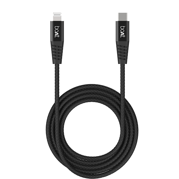 boAt LTG 600 Apple Certified Lightning Cable 1.2 Meter | Premium Fast Charging Cable for Apple devices