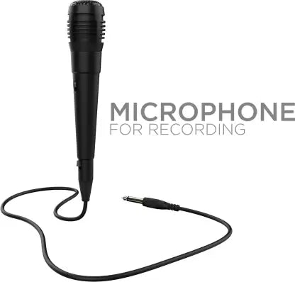 Party Pal 60 | Wireless Bluetooth Speaker with Powerful 20W R.M.S Sound, LED Lit, Microphone Jack for Karaoke