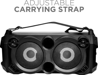 Party Pal 60 | Wireless Bluetooth Speaker with Powerful 20W R.M.S Sound, LED Lit, Microphone Jack for Karaoke