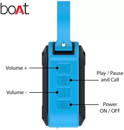 boAt Stone 200 | Portable Speaker with 10 Hours Playback, Bluetooth v4.1, IPX6 Water Resistant, Integrated Controls