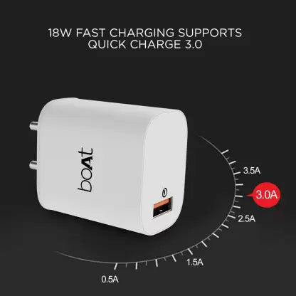 boAt WCD QC3.0 With Micro USB Cable