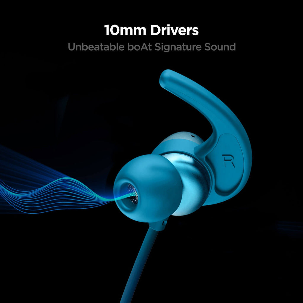 boAt Rockerz 330 | Bluetooth Earphone with Upto 30 Hours Nonstop Audio Bliss, Peerless Metallic Control Panel