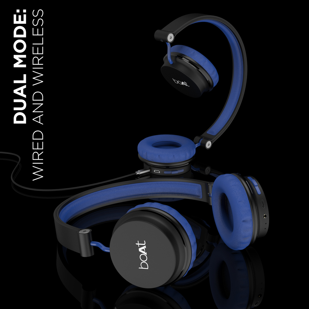 boAt Rockerz 400 | Wireless Bluetooth Headphone with 40mm Dyanmic Drivers, 8 Hours Non-Stop Playback, Lightweight & Portable