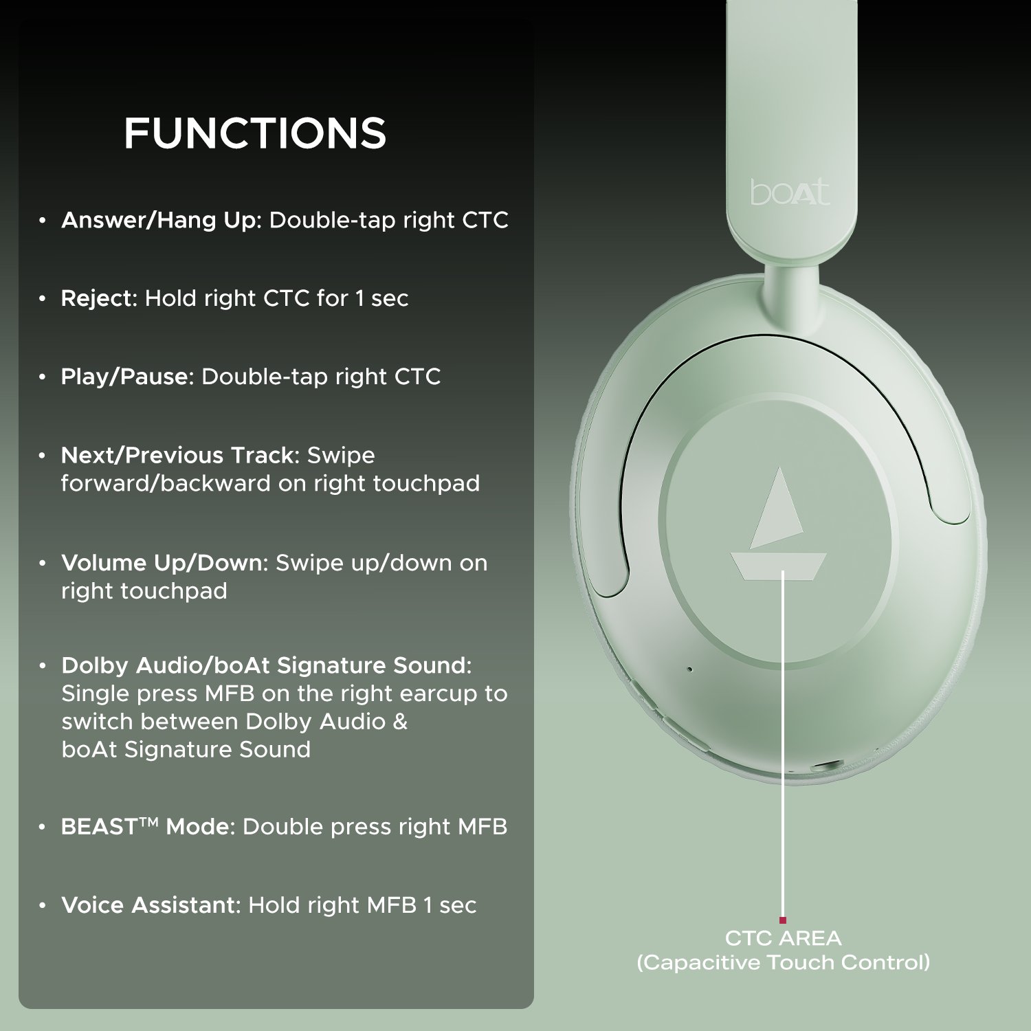boAt Rockerz 650 Pro | Wireless Headphone with 80 Hours Playback, Dolby Audio, Touch & Swipe Controls