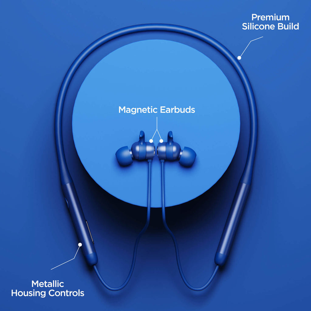 boAt Rockerz 330 | Bluetooth Earphone with Upto 30 Hours Nonstop Audio Bliss, Peerless Metallic Control Panel