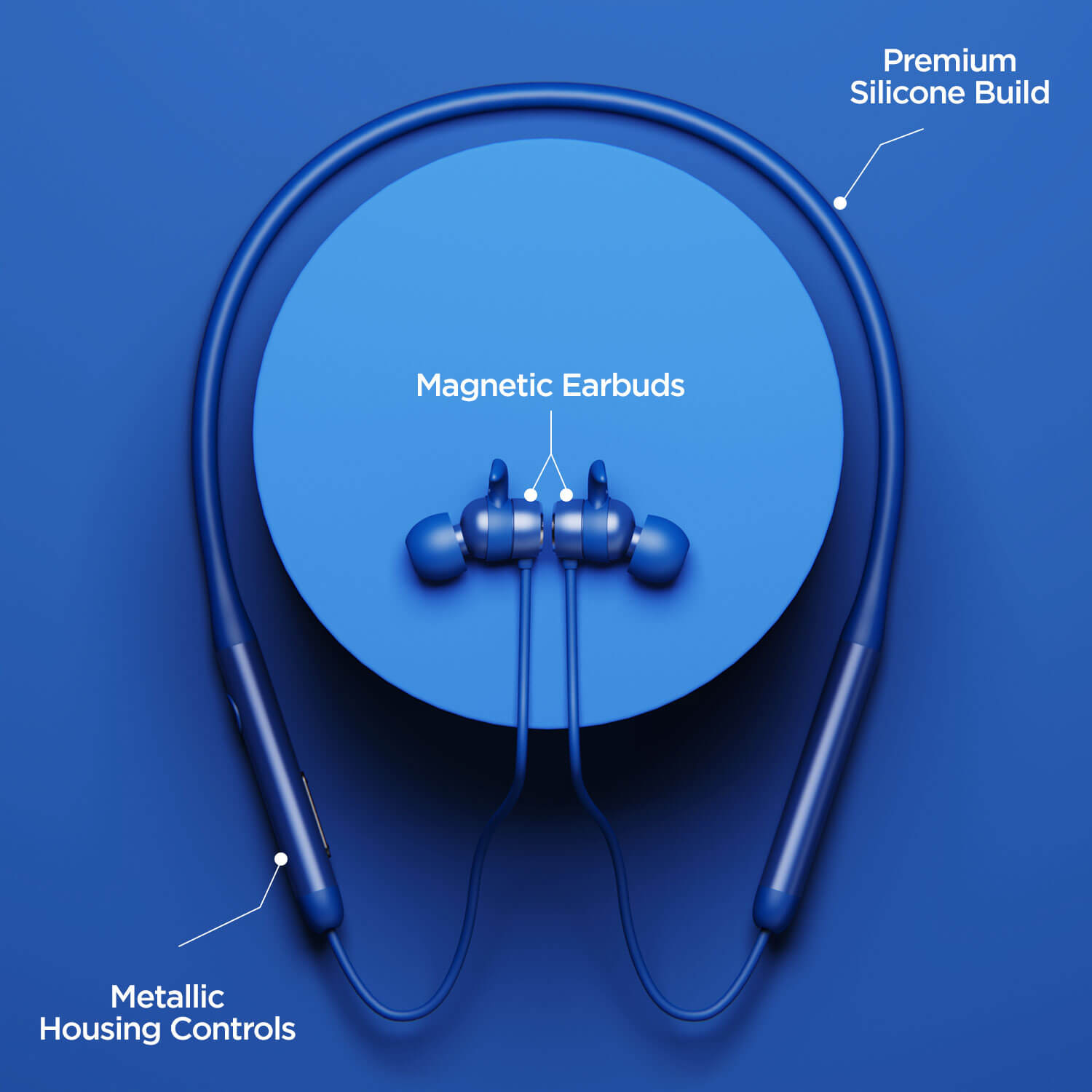 boAt Rockerz 330 | Bluetooth Earphone with Upto 30 Hours Nonstop Audio Bliss, Peerless Metallic Control Panel