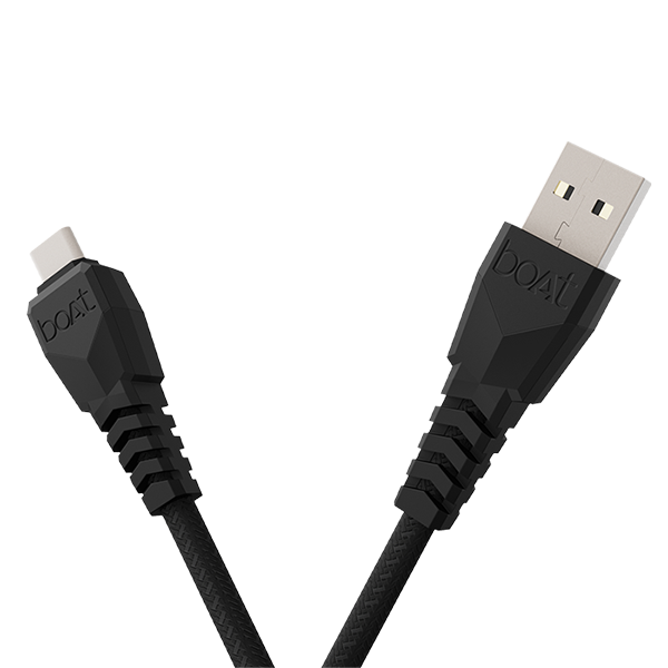 boAt Type C A320 Braided Charging Cable (3A Rapid Charge) 1.5 Meter